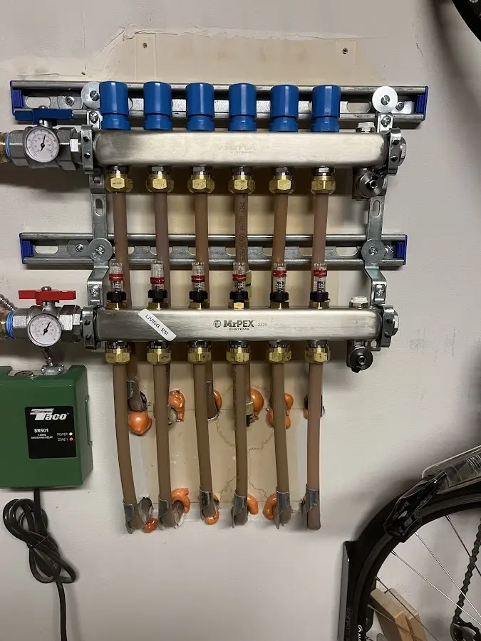 Plumber performing Leak Detection at a residential property in Alpine